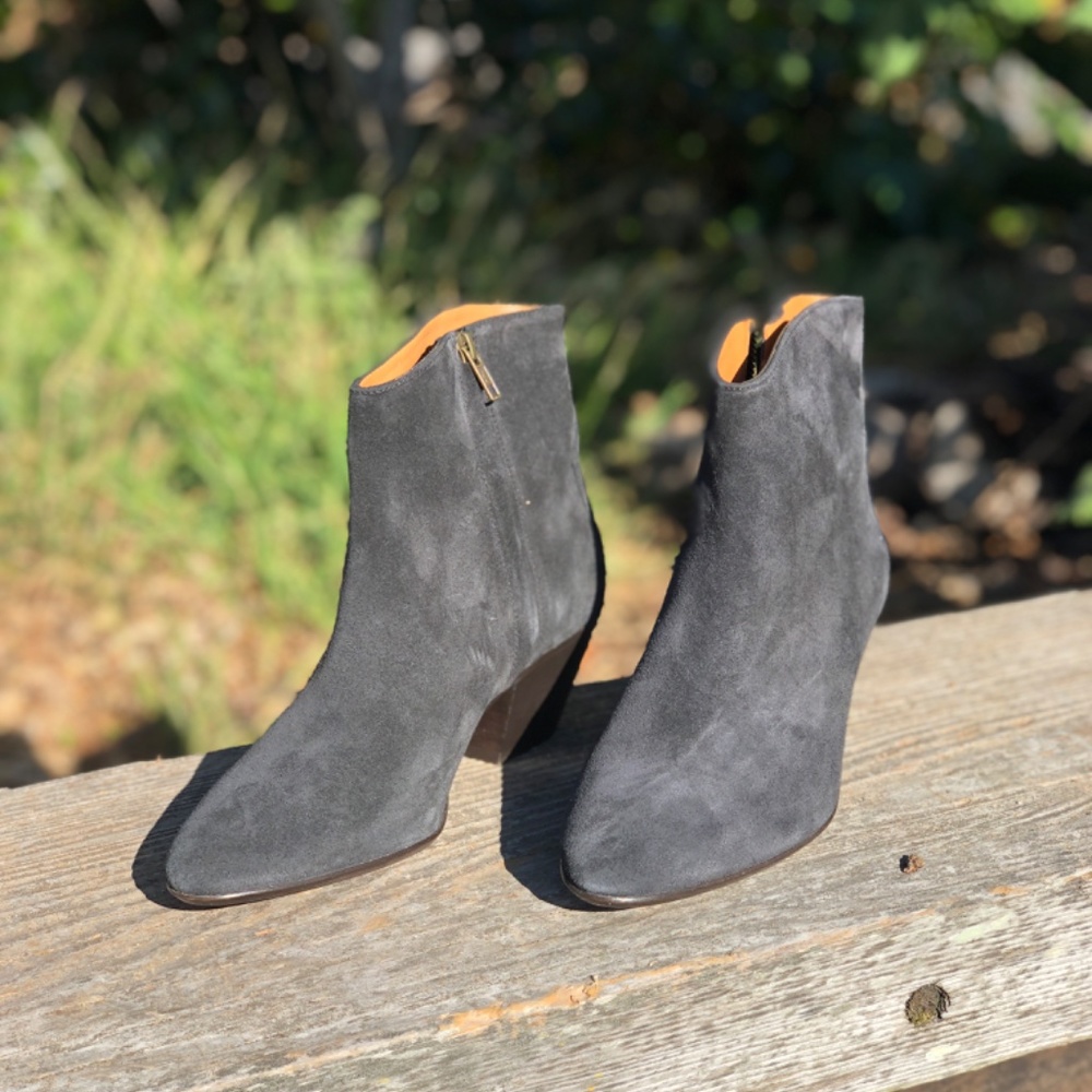 Brand new Isabel Marant Boots Dacken Booties Suede Ankle Faded Black 41 9.5/10 - Picture 6 of 7